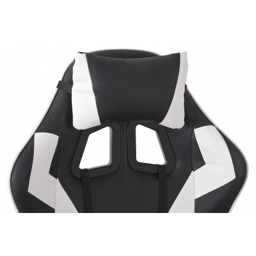Крісло геймерське Bonro B-0519 черный с белым