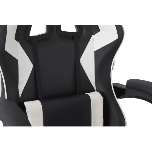 Крісло геймерське Bonro B-0519 черный с белым