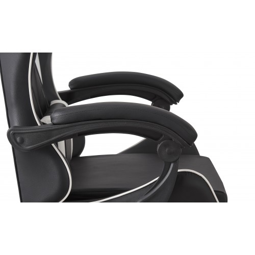 Крісло геймерське Bonro B-0519 черный с белым