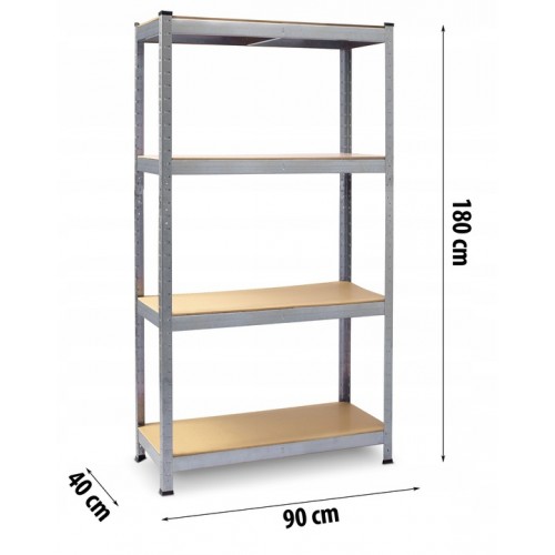 Стеллаж металлический 180x90x40 Siker G9040 4 полки