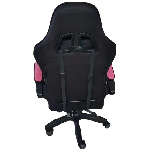 Кресло геймерское Bonro Lady 806 черно-розовое