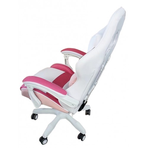Кресло геймерское Bonro Lady 807 розово-белое