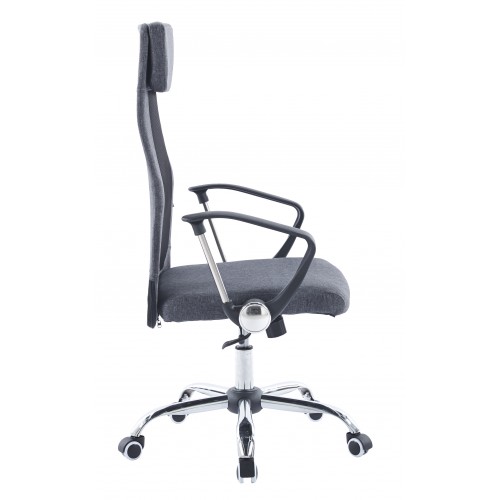 Кресло офисное на колесах Bonro BN-002-2 серое