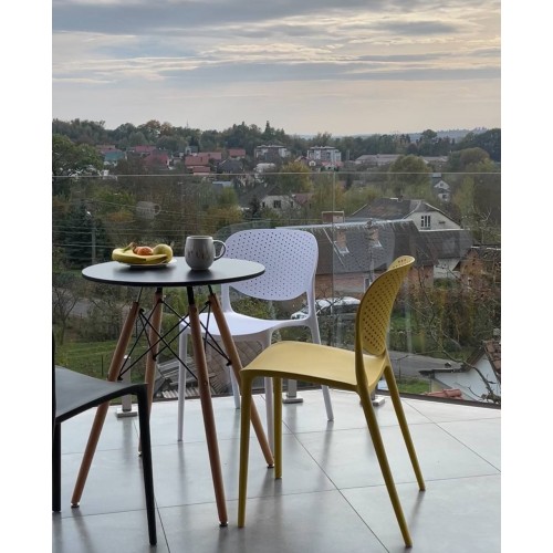 Стол обеденный круглый  Bonro В-957-600 Черный