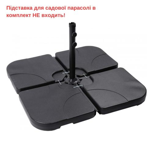 Парасолька садова складана Bonro B-019 з нахилом 3 м бежева