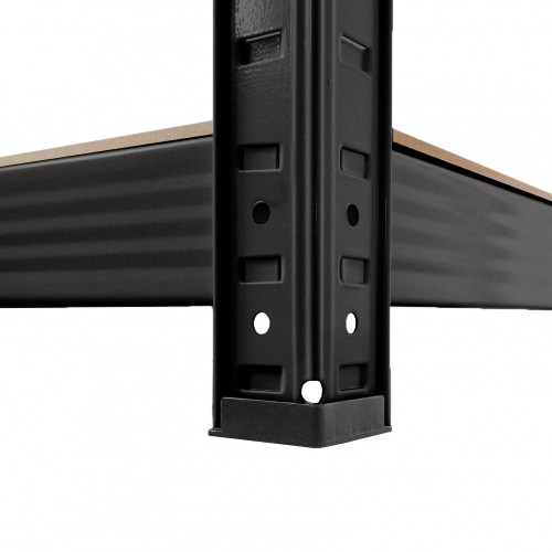 Стеллаж металлический 180х90х40 Siker GoodTool P9040L черный 5 полок + подарок перчатки