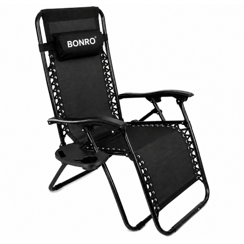 Шезлонг лежак Bonro СПА-167A черный