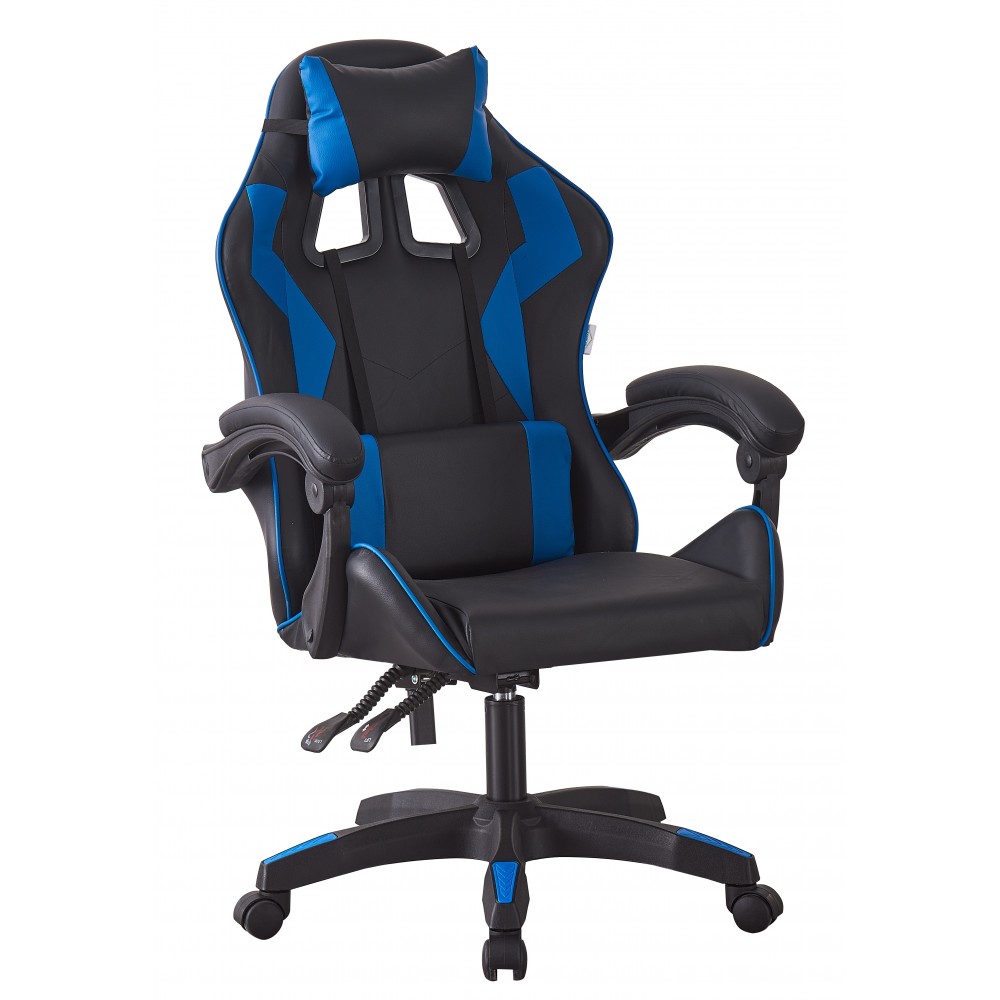 Крісло геймерське Bonro B-0519 черный с синим
