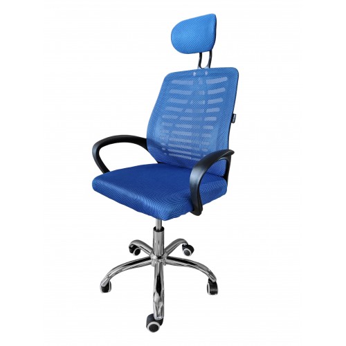 Кресло офисное Bonro B-6200 синее