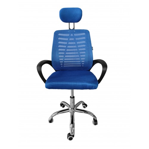 Кресло офисное Bonro B-6200 синее