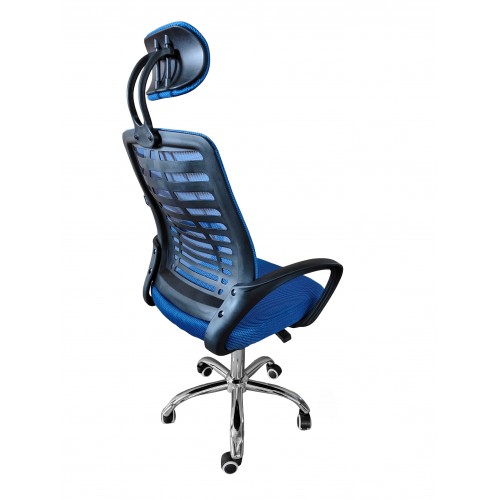 Кресло офисное Bonro B-6200 синее