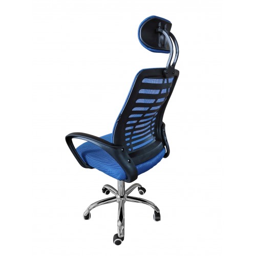 Кресло офисное Bonro B-6200 синее