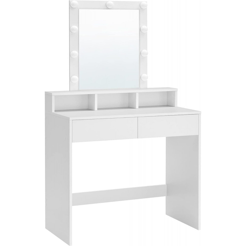 Туалетный столик с подсветкой Bonro B055 белый Туалетный столик с подсветкой Bonro B055 белый