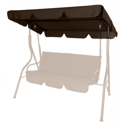 Козырек для садовых качелей Bonro 170x110 см коричневый