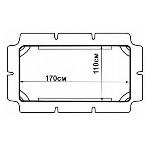 Дашок для садової гойдалки Bonro 170x110см