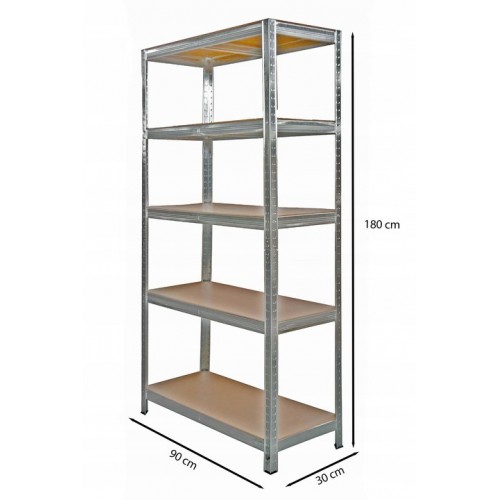 Стеллаж металлический 180x90x30 Siker G9030 5 полок