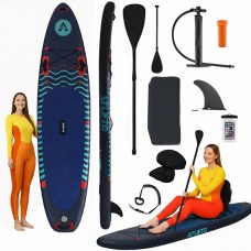 SUP-дошка надувна для плавання Atleto 350 см сіра + сидіння SUP-дошка надувна для плавання Atleto 350 см сіра + сидіння