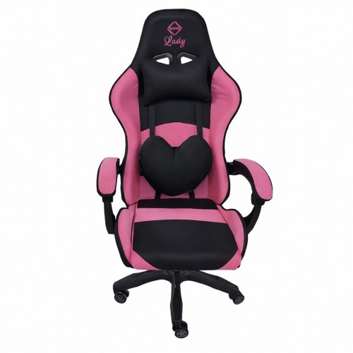 Кресло геймерское Bonro Lady 806 черно-розовое