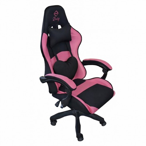 Кресло геймерское Bonro Lady 806 черно-розовое