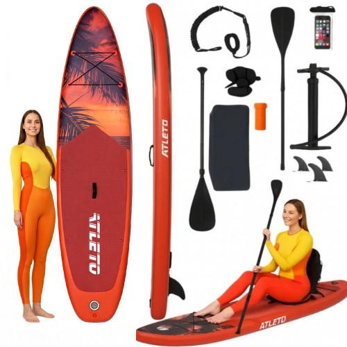 SUP-дошка надувна для плавання Atleto 350 см Miame + сидіння