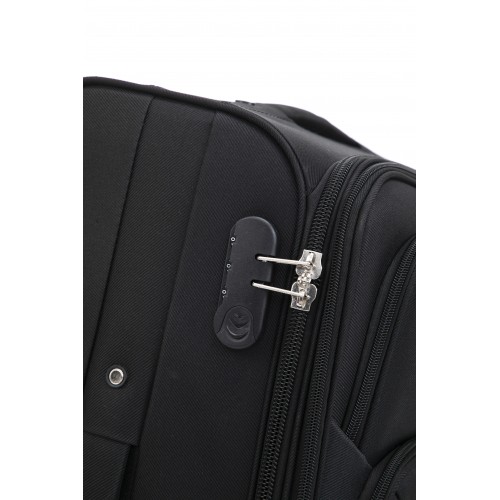 Чемодан Bonro Tourist 4 колеса набір 3 штуки чорний