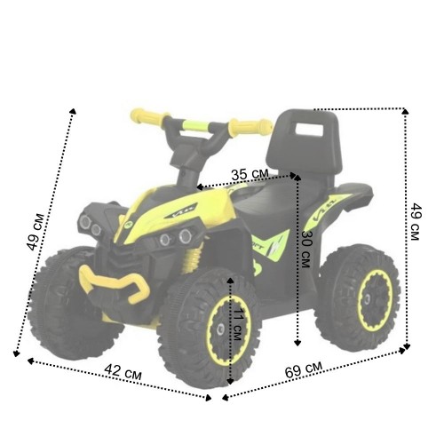 Дитяча машинка каталка толокар Spoko SP-925 жовтий