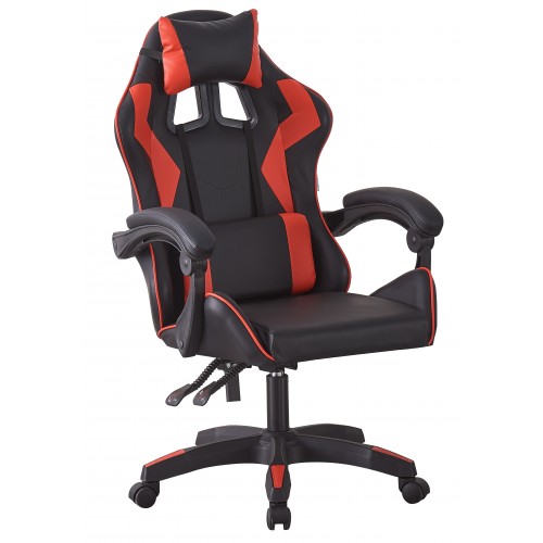 Кресло геймерское Bonro B-0519 черный с красным