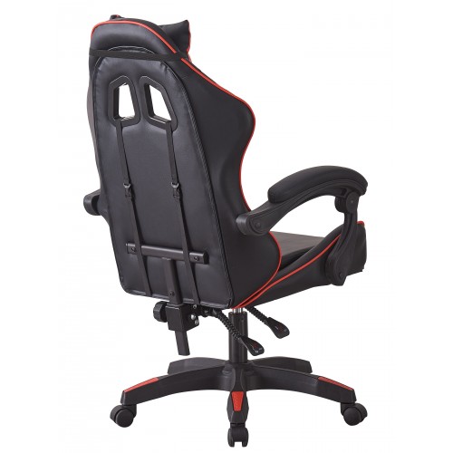 Кресло геймерское Bonro B-0519 черный с красным