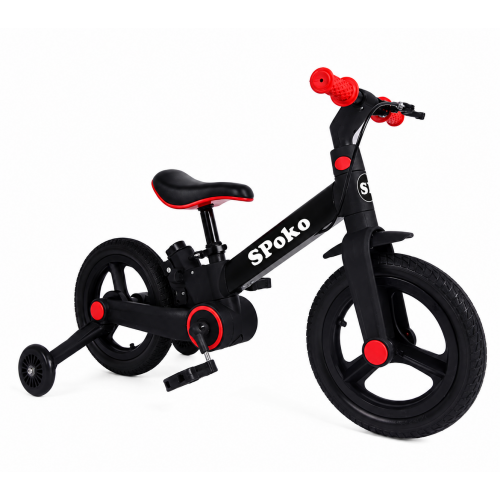 Биговел велосипед трасформер 3в1 Spoko SP-150 черно-красный