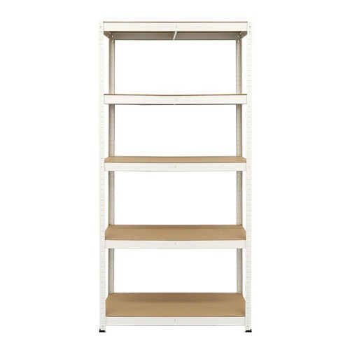 Стеллаж металлический 180x90x40 Siker GoodTool P9040 белый 5 полок