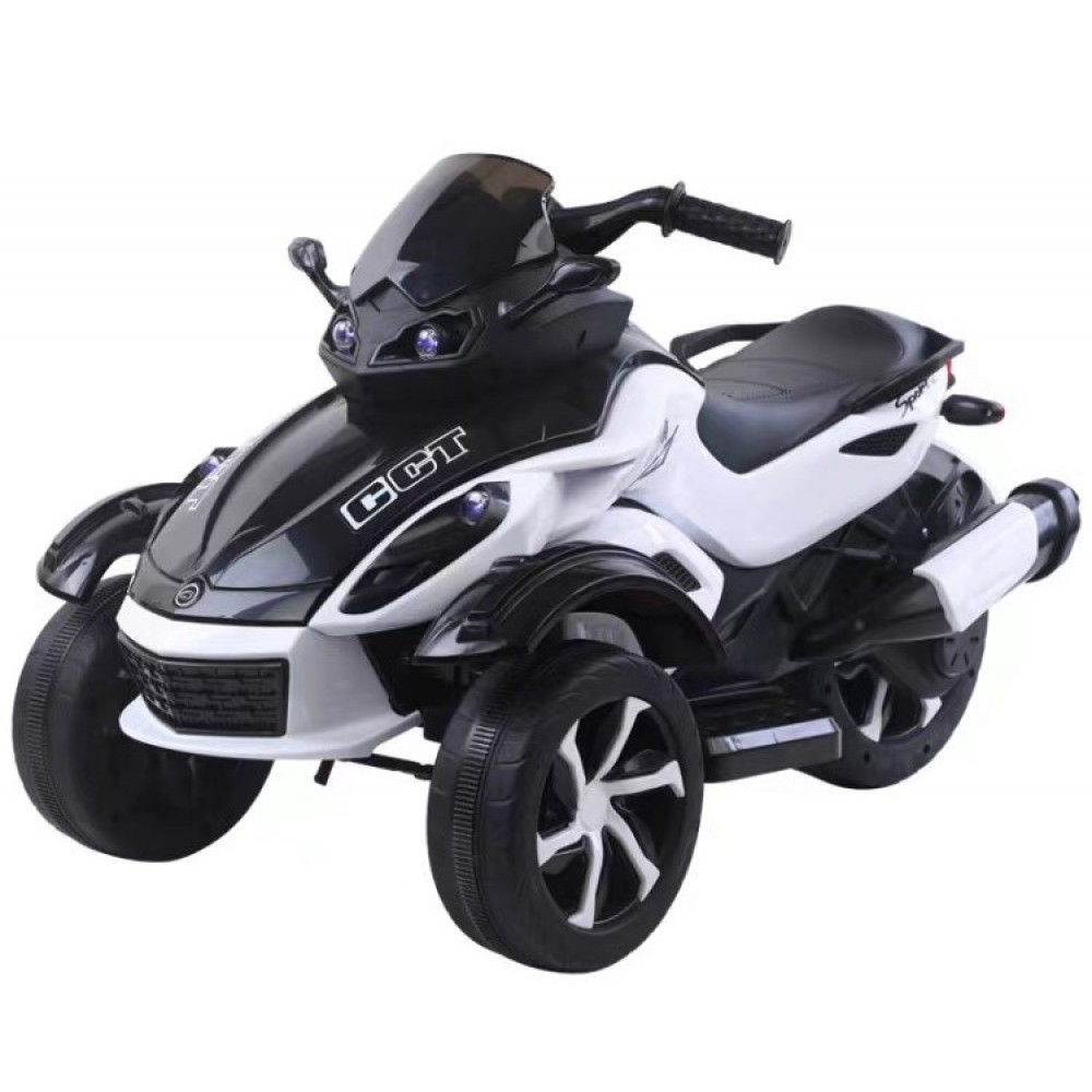 Детский электромотоцикл трицикл Spoko SP-610 белый