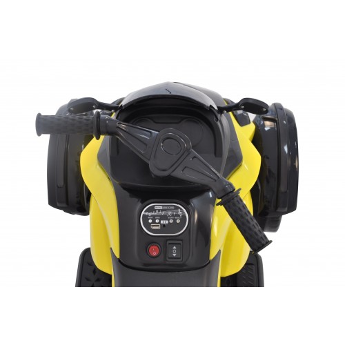 Детский электромотоцикл трицикл Spoko SP-610 желтый